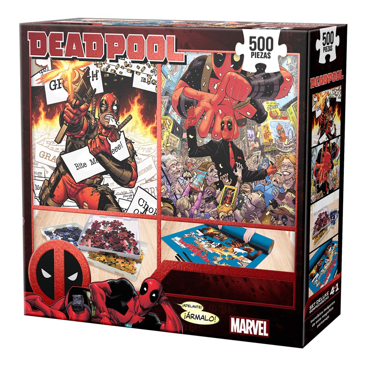 Set Deluxe Rompecabezas 4 en 1 Deadpool Novelty image number null