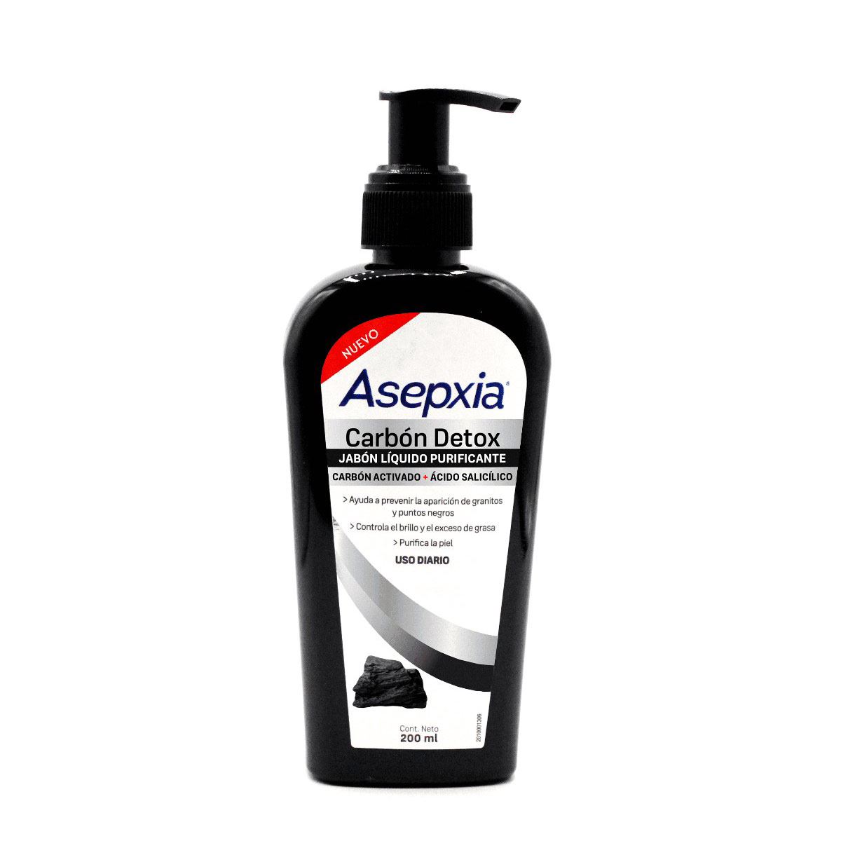 Asepxia Carb Jabón Líquido 200 ml Global image number null