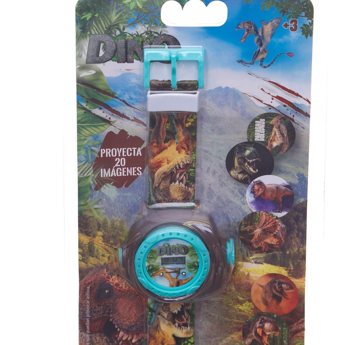 Set de Cartera y Reloj Digital Dinosaurios Switch image number null