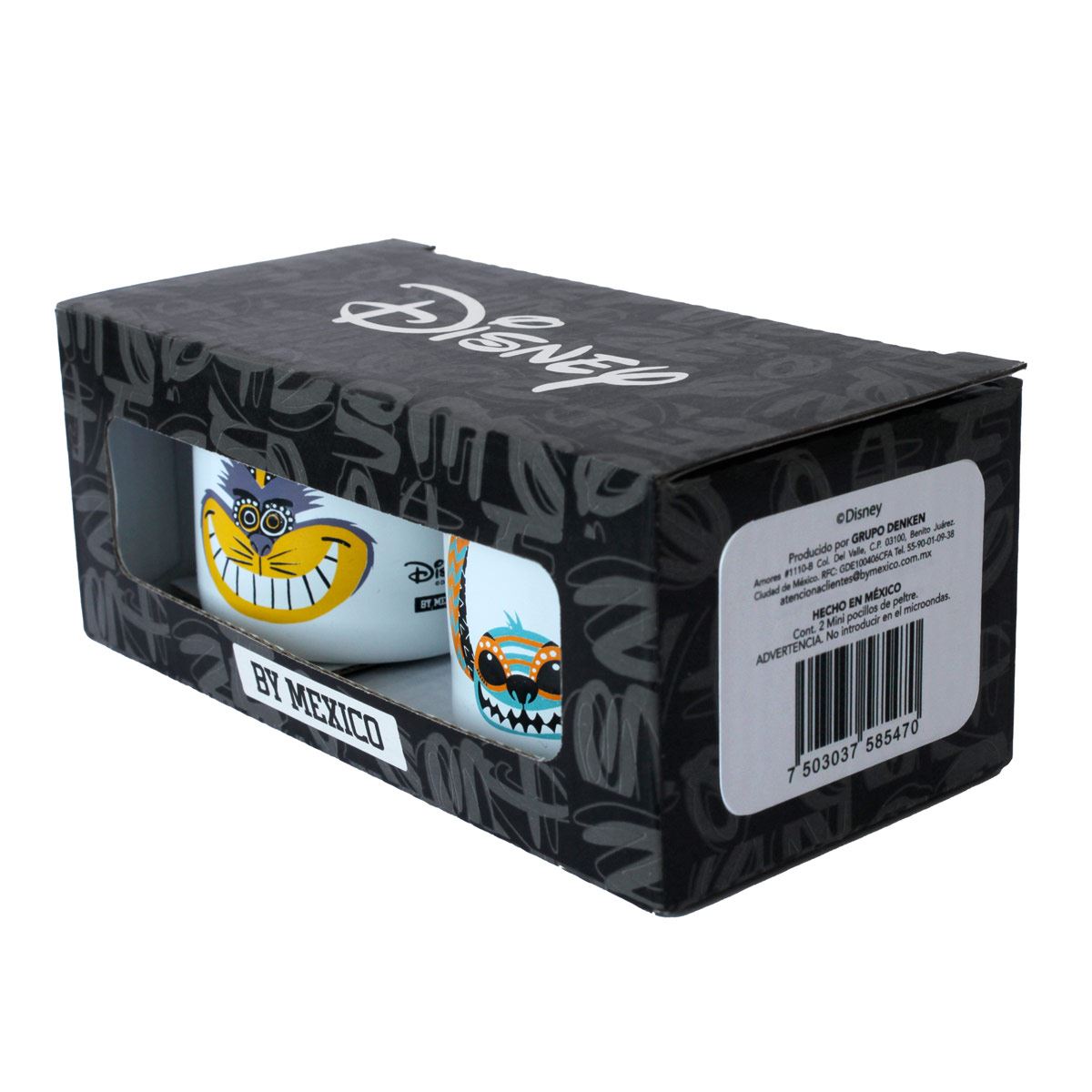 D&uacute;o Mini Pocillo Disney Stitch Y Gato Cheshire image number null
