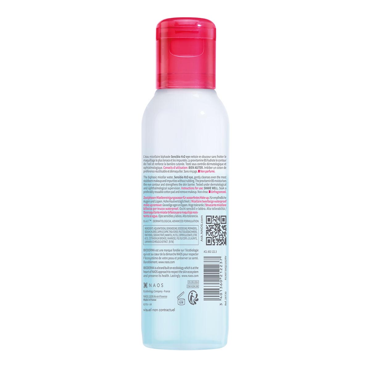 Bioderma Sensibio H2O Eye, 125 ml image number null