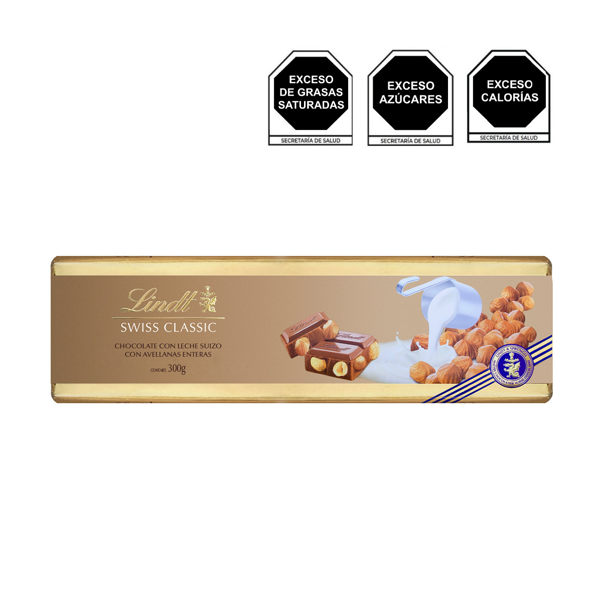 Barra de Chocolate Swiss Classic Gold de 300 gramos Lindt image number null