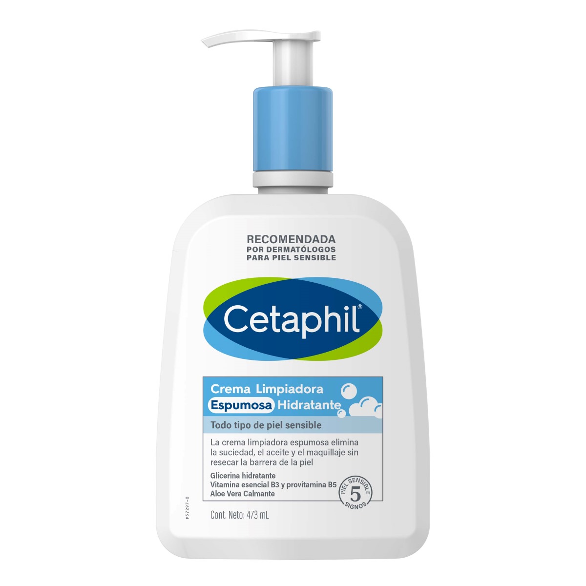 Cetaphil Crema Limpiadora Espumosa Hidratante 473ml image number null