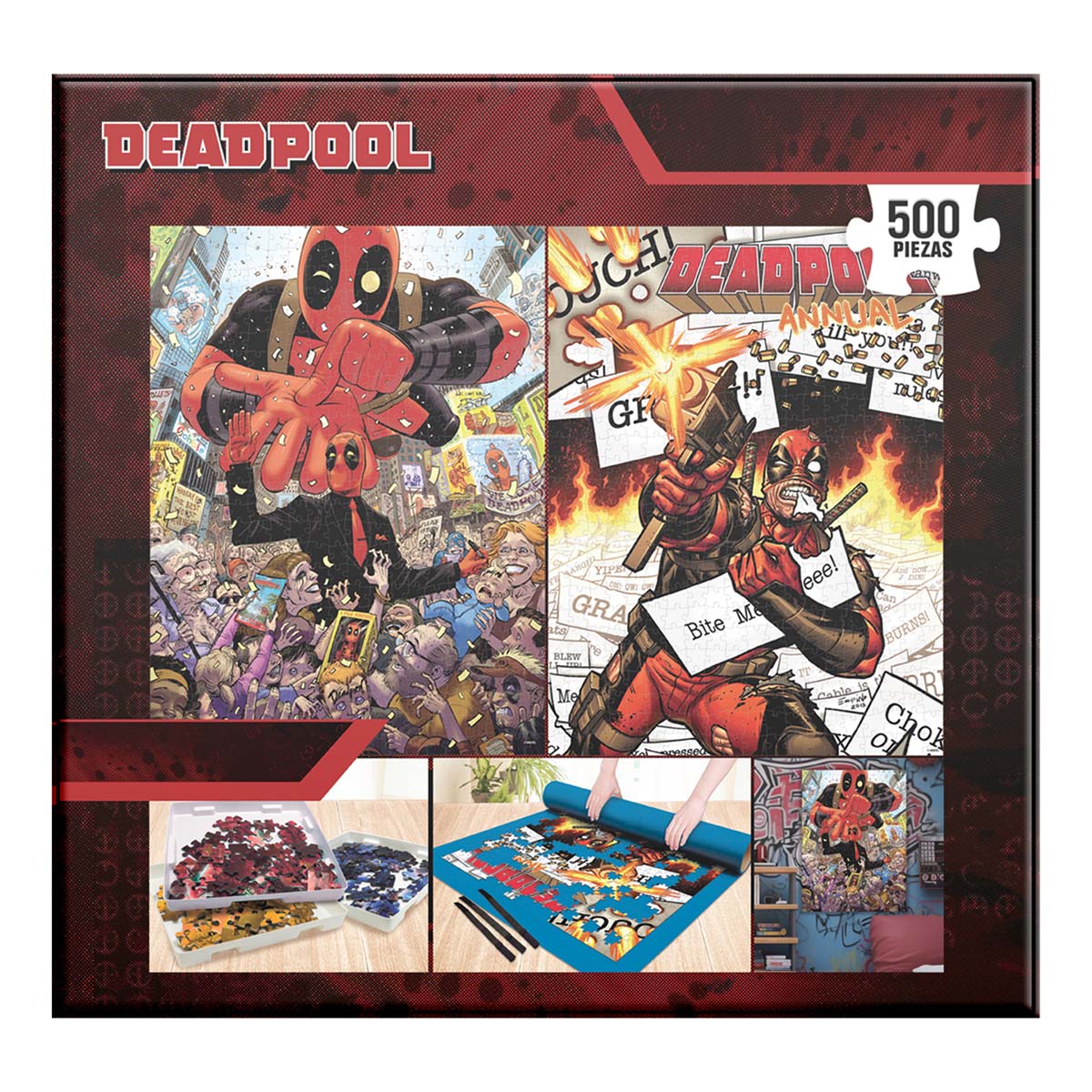 Set Deluxe Rompecabezas 4 en 1 Deadpool Novelty image number null