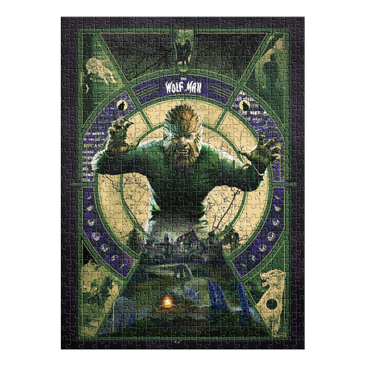 Rompecabezas Edici&oacute;n Limitada Monstruos Cl&aacute;sicos - Hombre Lobo Glow in the Dark 500 piezas image number null