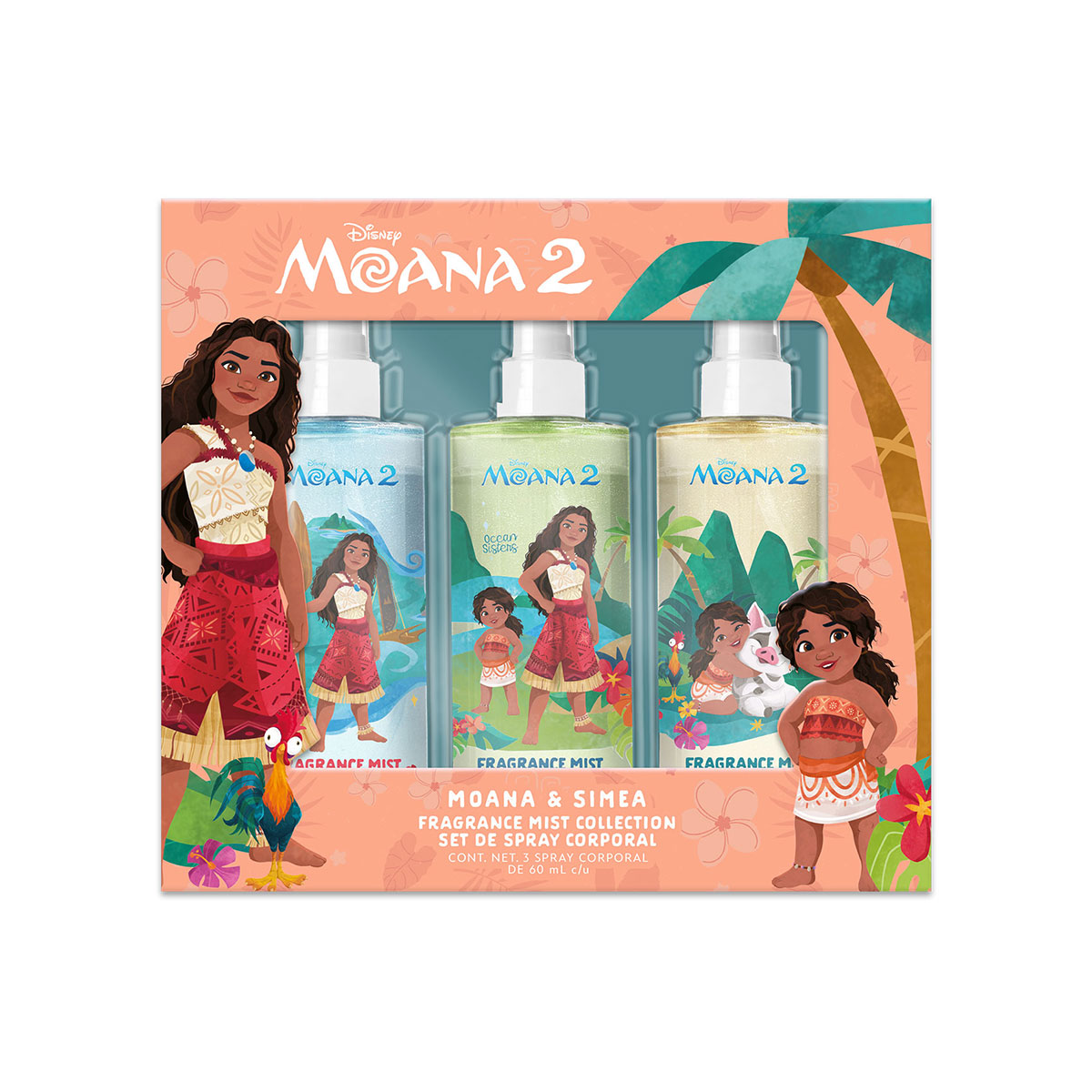 Disney Set de 3 Fragance Mist con Glitter 60 mL Moana 2 image number null