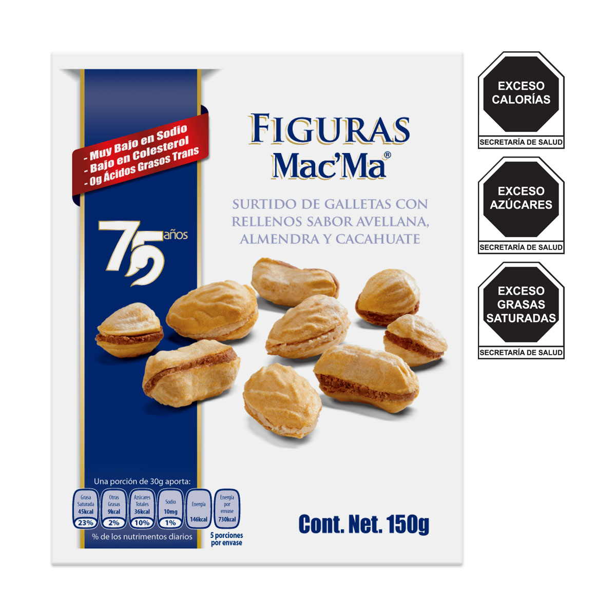 Surtido de Galletas Rellenas Mac' Ma 150g image number null