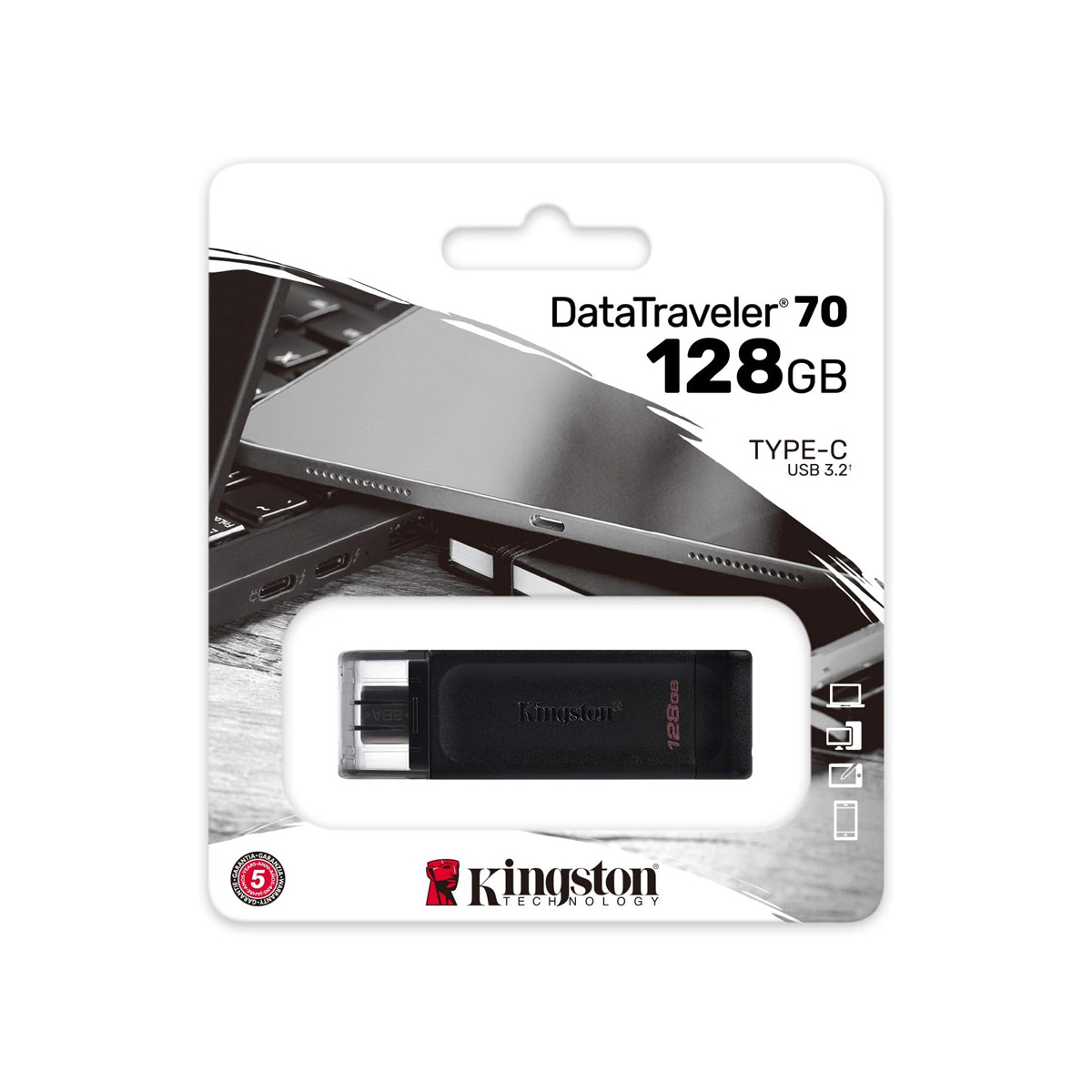 Memoria USB Tipo C 128GB negra image number null