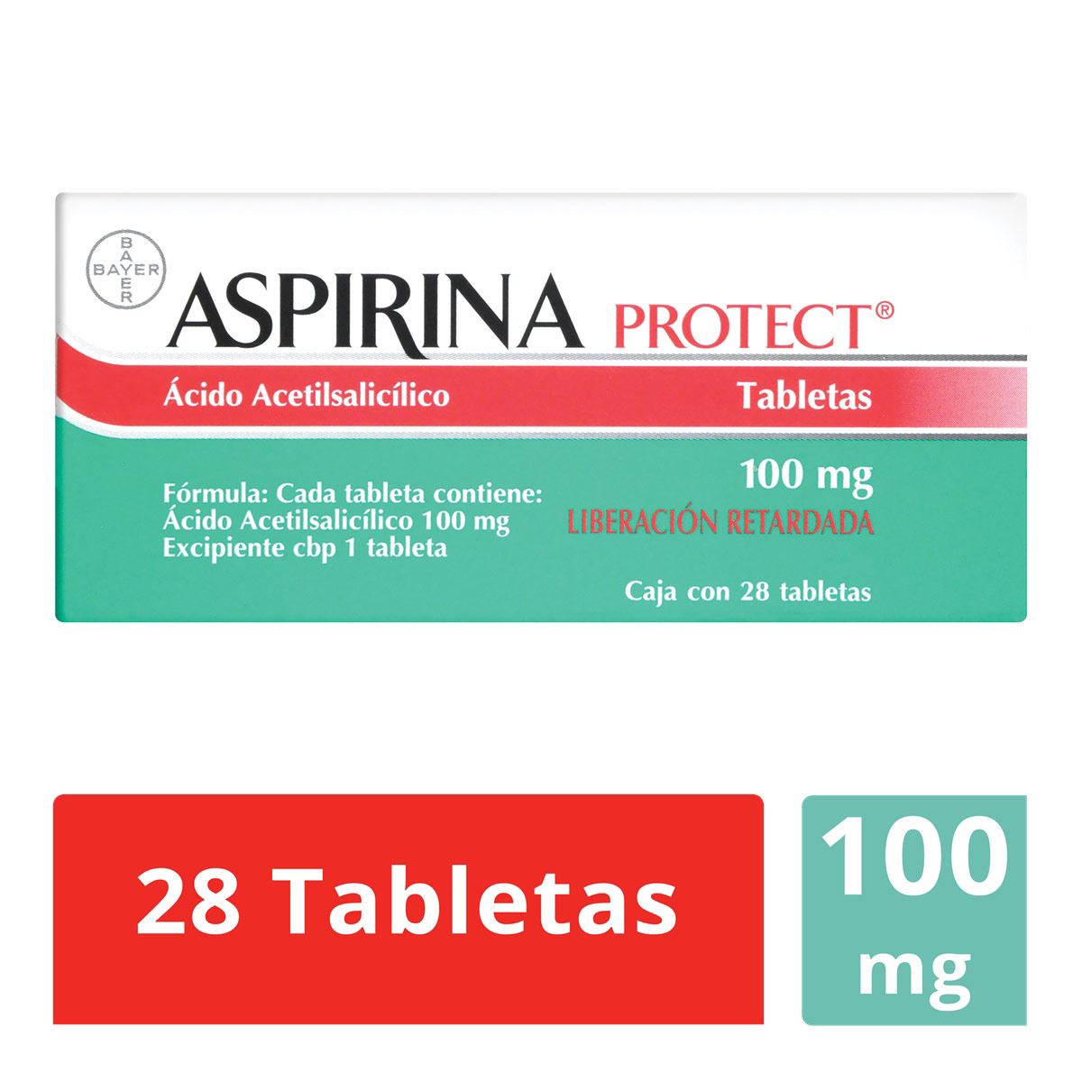 Aspirina Protect. 100MG. Tab. c/28 image number null
