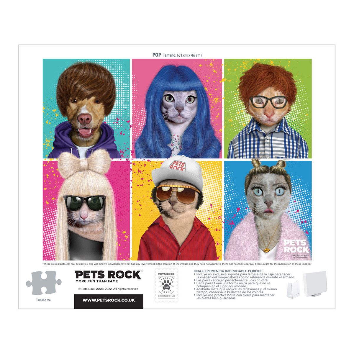 Rompecabezas adulto generico pets rock 500 piezas caja de cart&oacute;n image number null