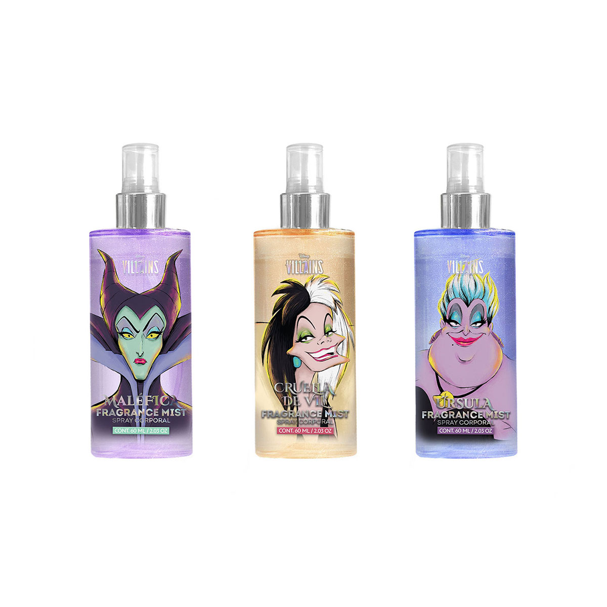 Disney Set de Body Mist con Glitter Villanas image number null