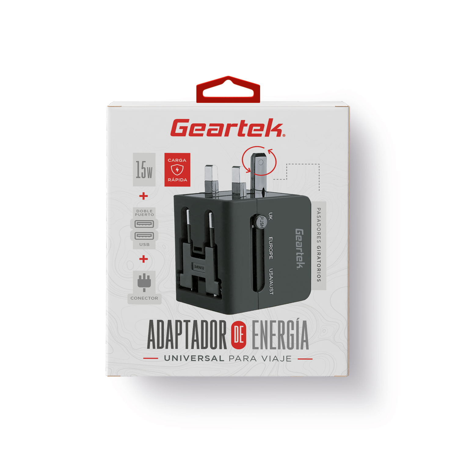 Adaptador de Viaje Geartek image number null