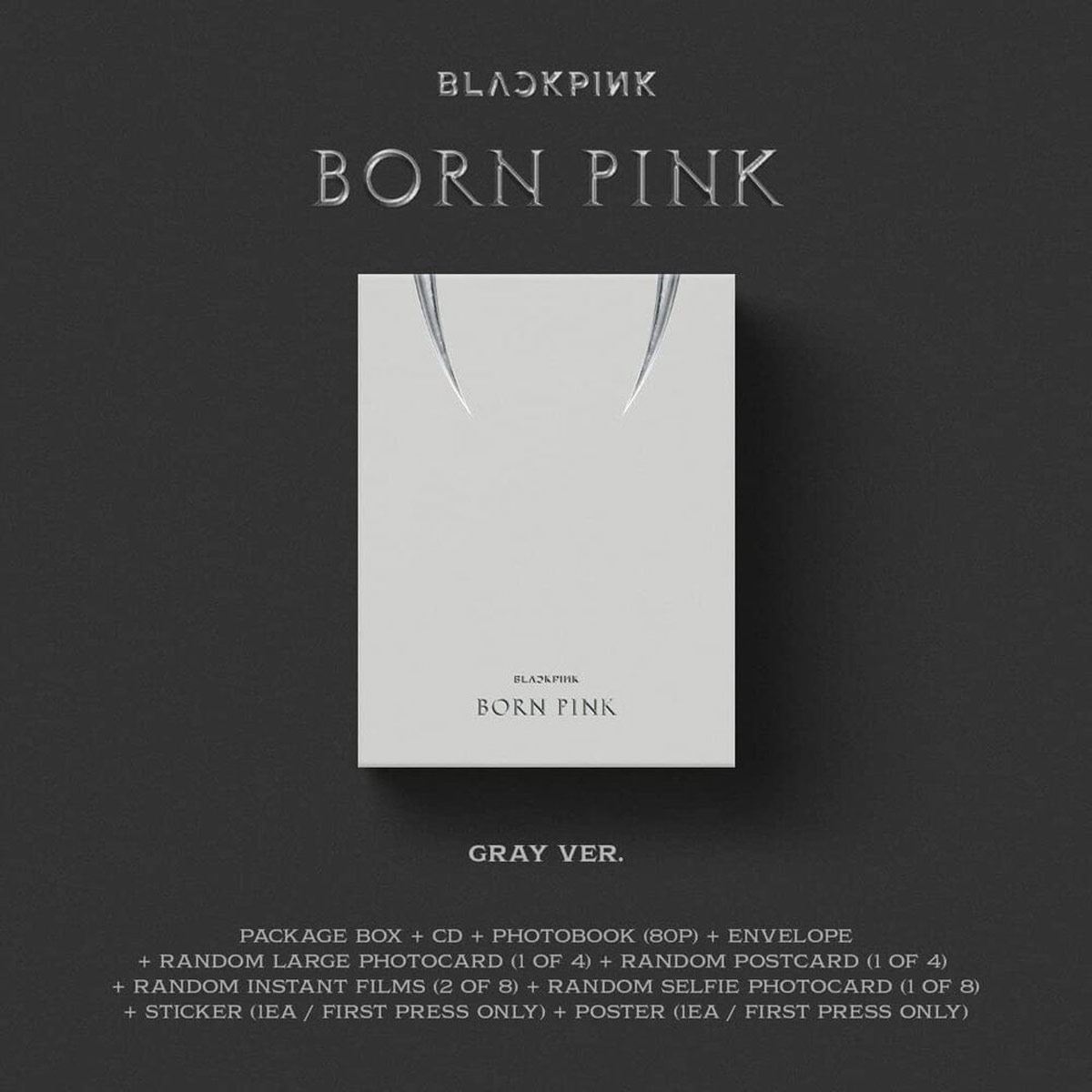 CD Blackpink Born Pink Boxset edición estandar A/Gray image number null