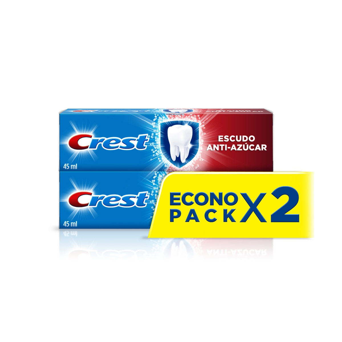 Crest Pasta Dental  Escudo Anti-Azúcar Anticaries 45ml 2 Unidades image number null