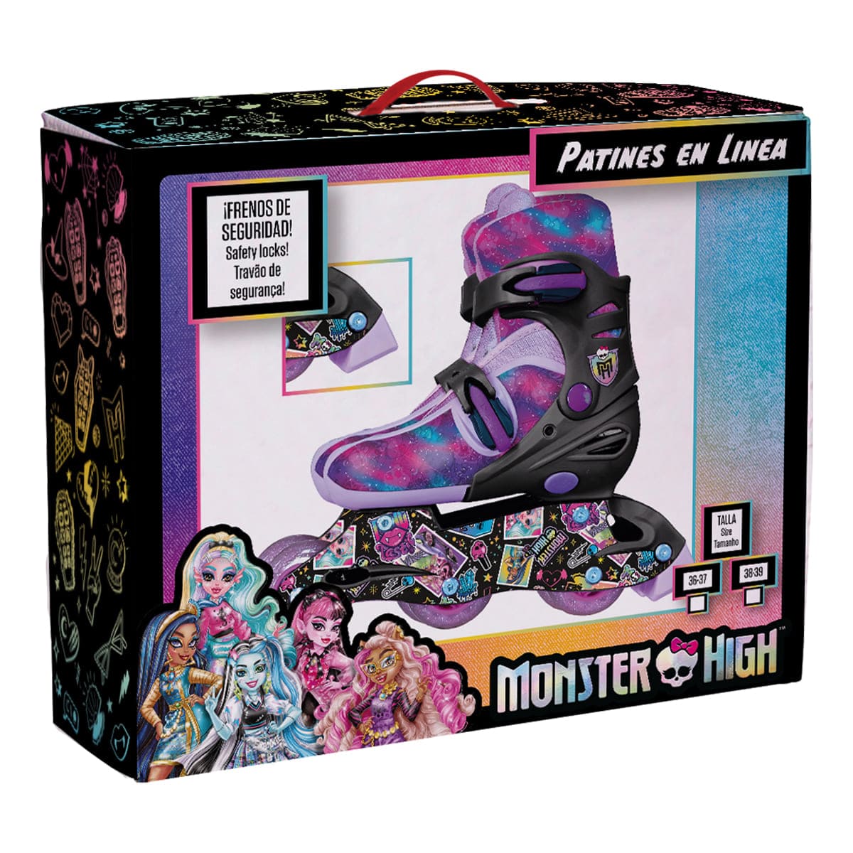 Patines en Línea Monster High ¡Ruedas Glitter! image number null