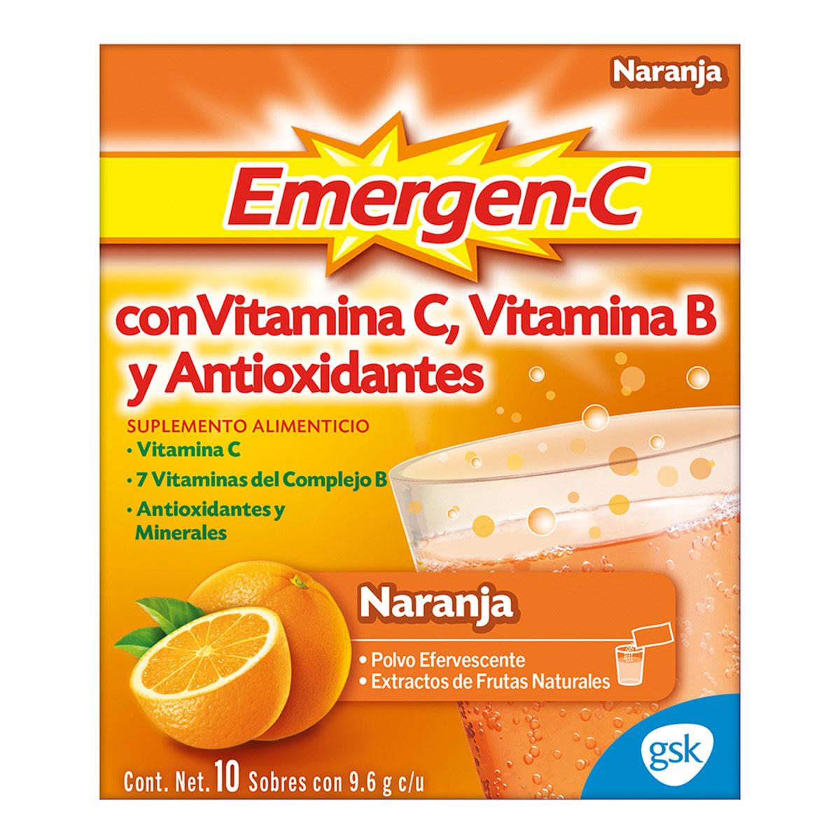 Emergen-C Vitamina Naranja 10 sobres image number null