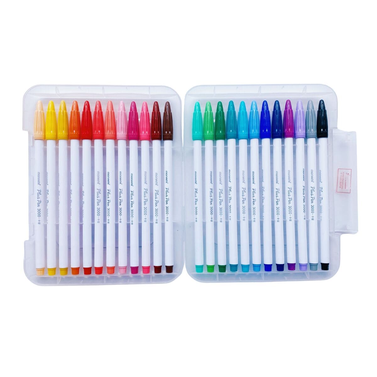 Set 24 Marcadores Plus Pen 3000 Punta Fina Monami image number null