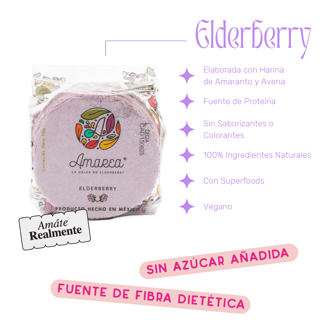 Oblea de Amaranto sabor Elderberry image number null
