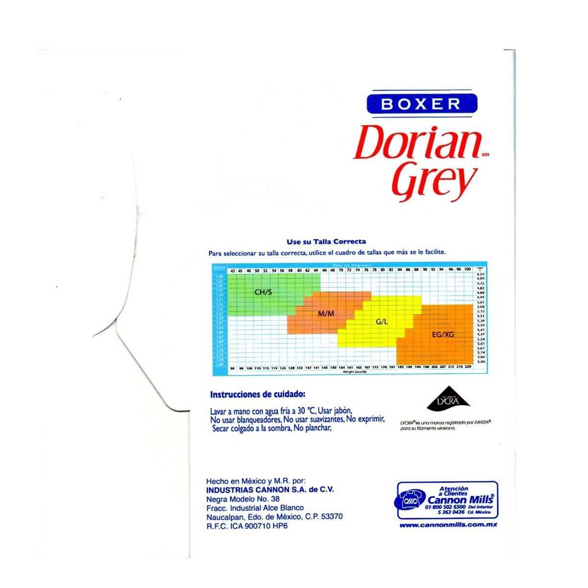 Boxer Dorian Grey soporte en glúteo 5353 mediana negro dama image number null