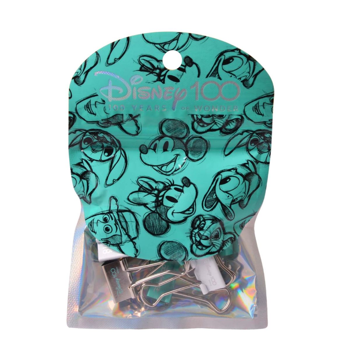 Paquete de 12 Sujetadores de Carpeta de 19mm Disney 100 image number null