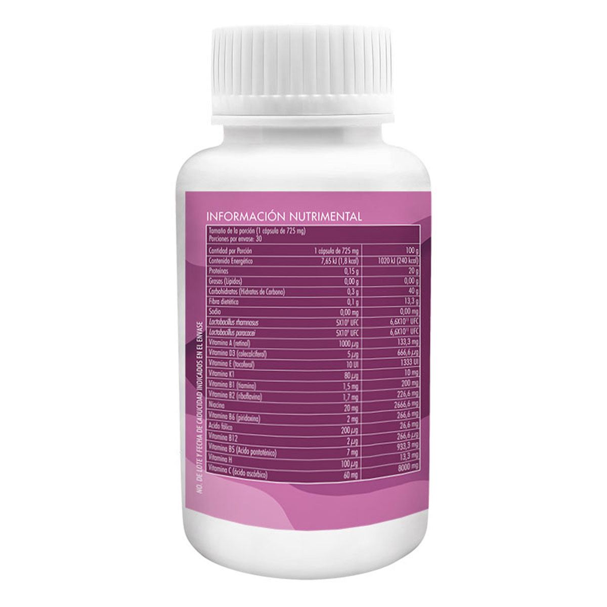 Probi&oacute;ticos Mujer 30 Caps Natural Wisdom Suplemento Alimenticio image number null