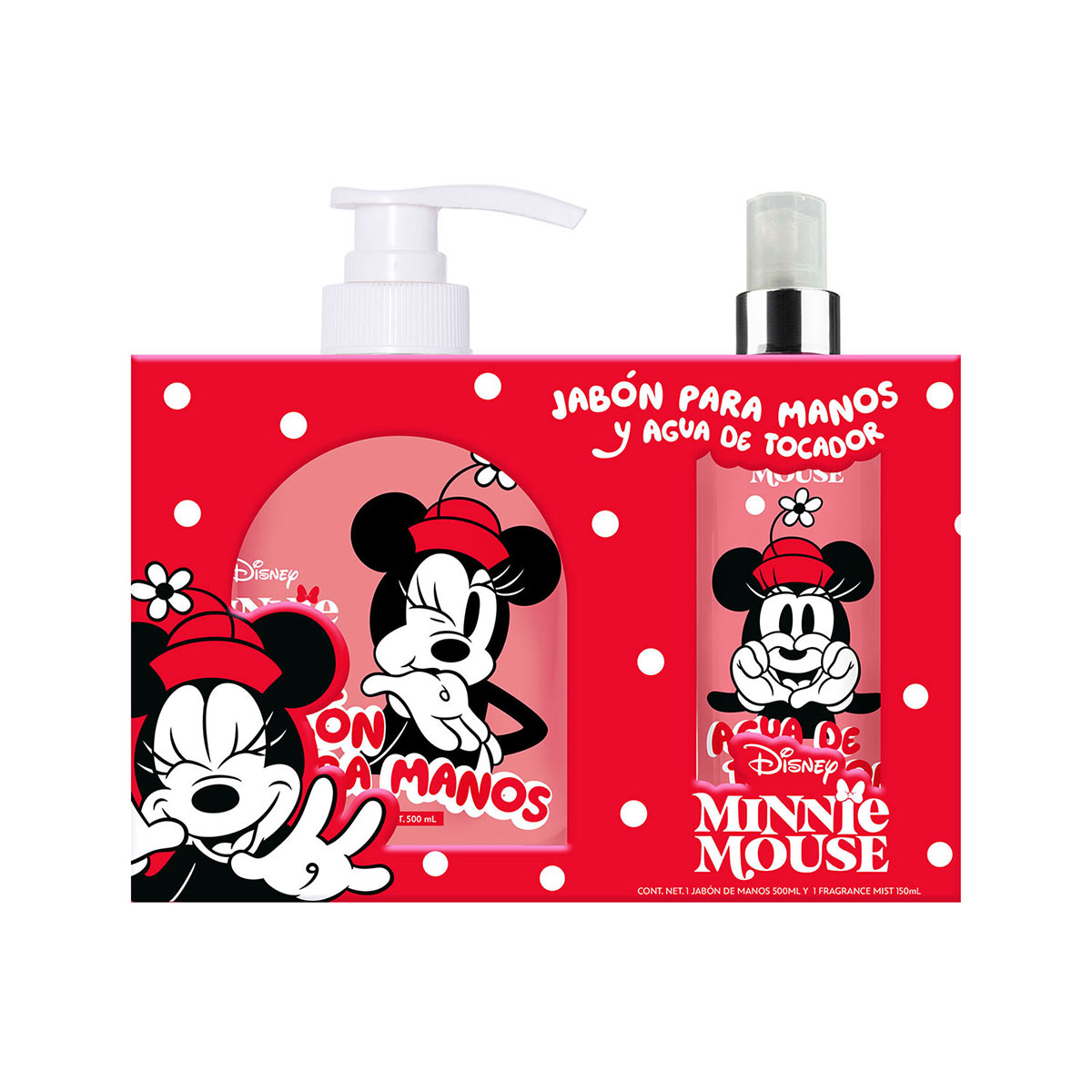 Disney Set de Jabón para Manos 500 mL + Body Mist de 150 mL Minnie image number null
