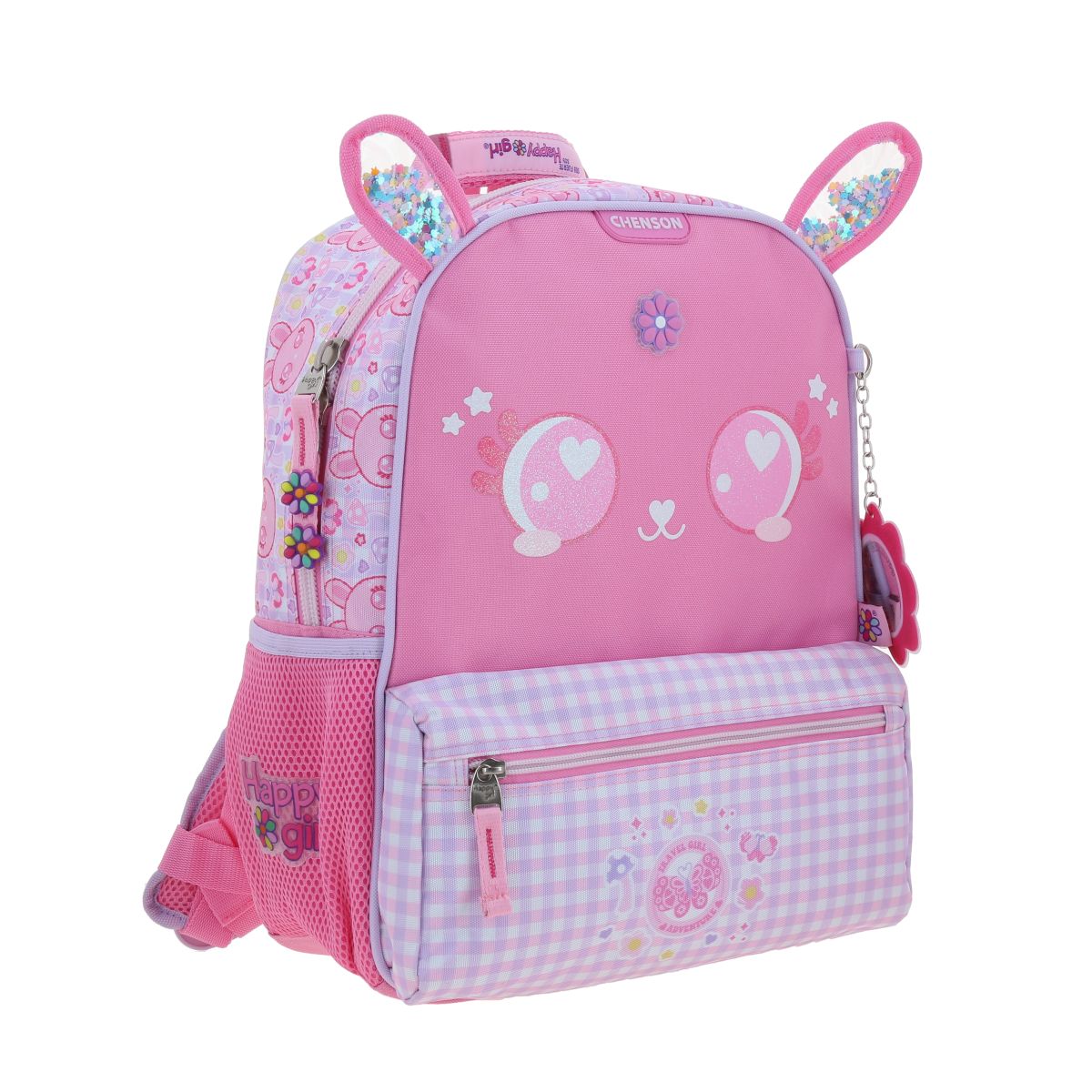 Mochila Mediana Rosa Lepin Happy Girl Chenson image number null
