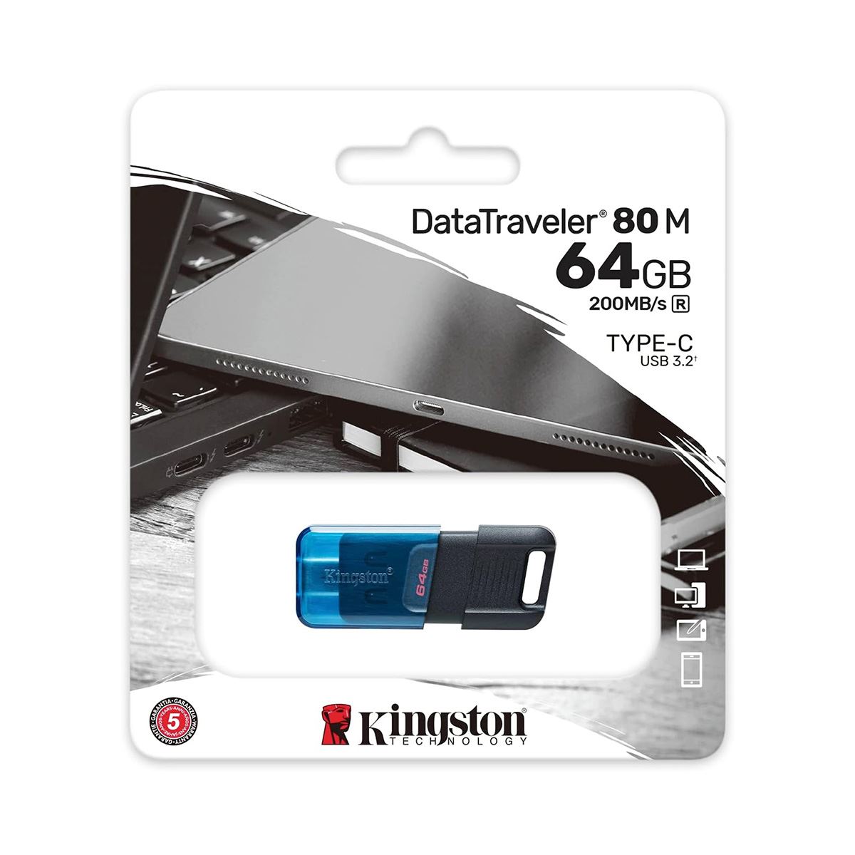 Memoria USB Kingston Tipo C 64GB image number null
