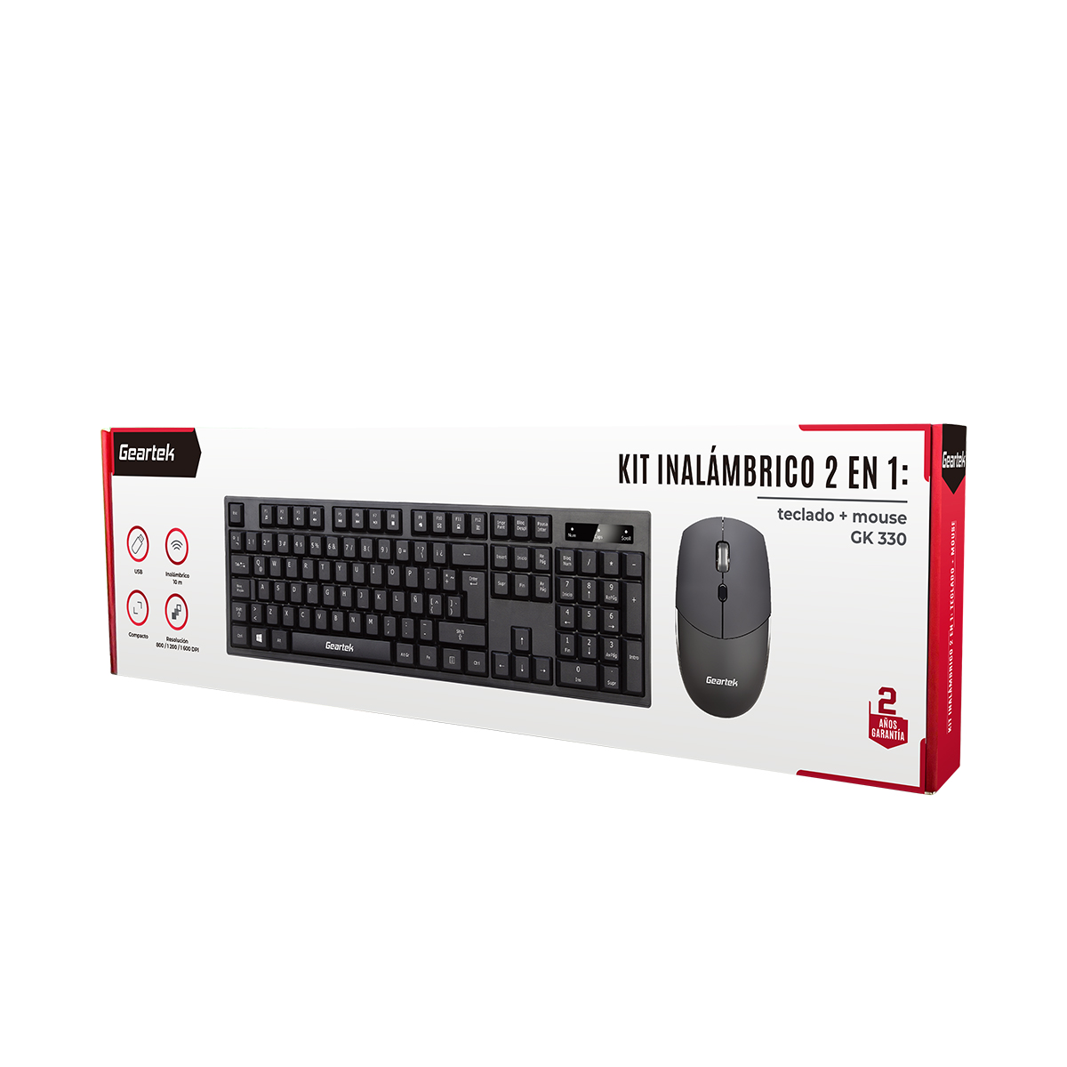 Kit Geartek Teclado+Mouse Inalambrico image number null