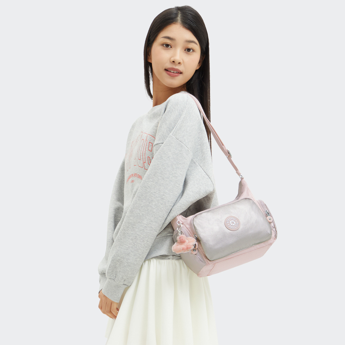 Bolsa Crossbody Kipling Rosa Para Mujer image number null