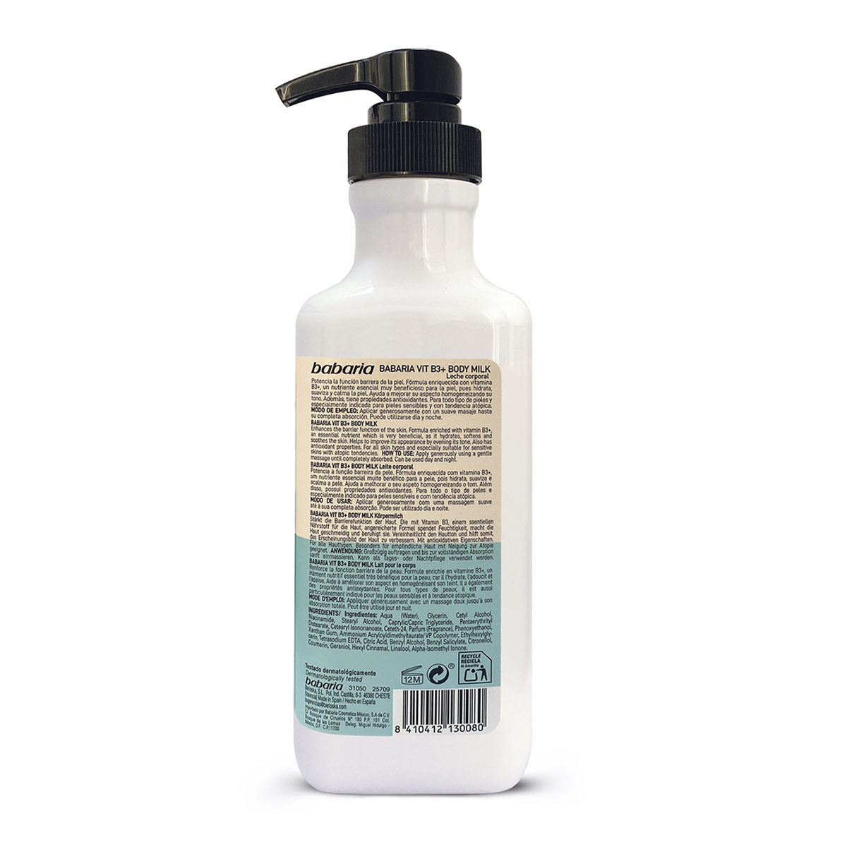 Crema Vitamina B3 Body Milk Babaria image number null