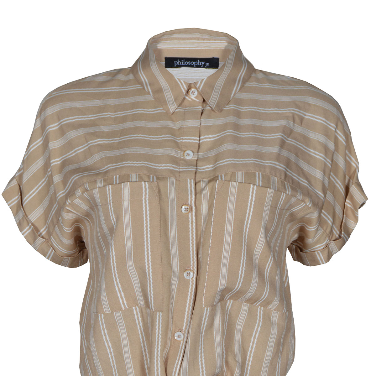 Blusa con Estampado a Rayas Philosophy Talla Mediana para Mujer image number null