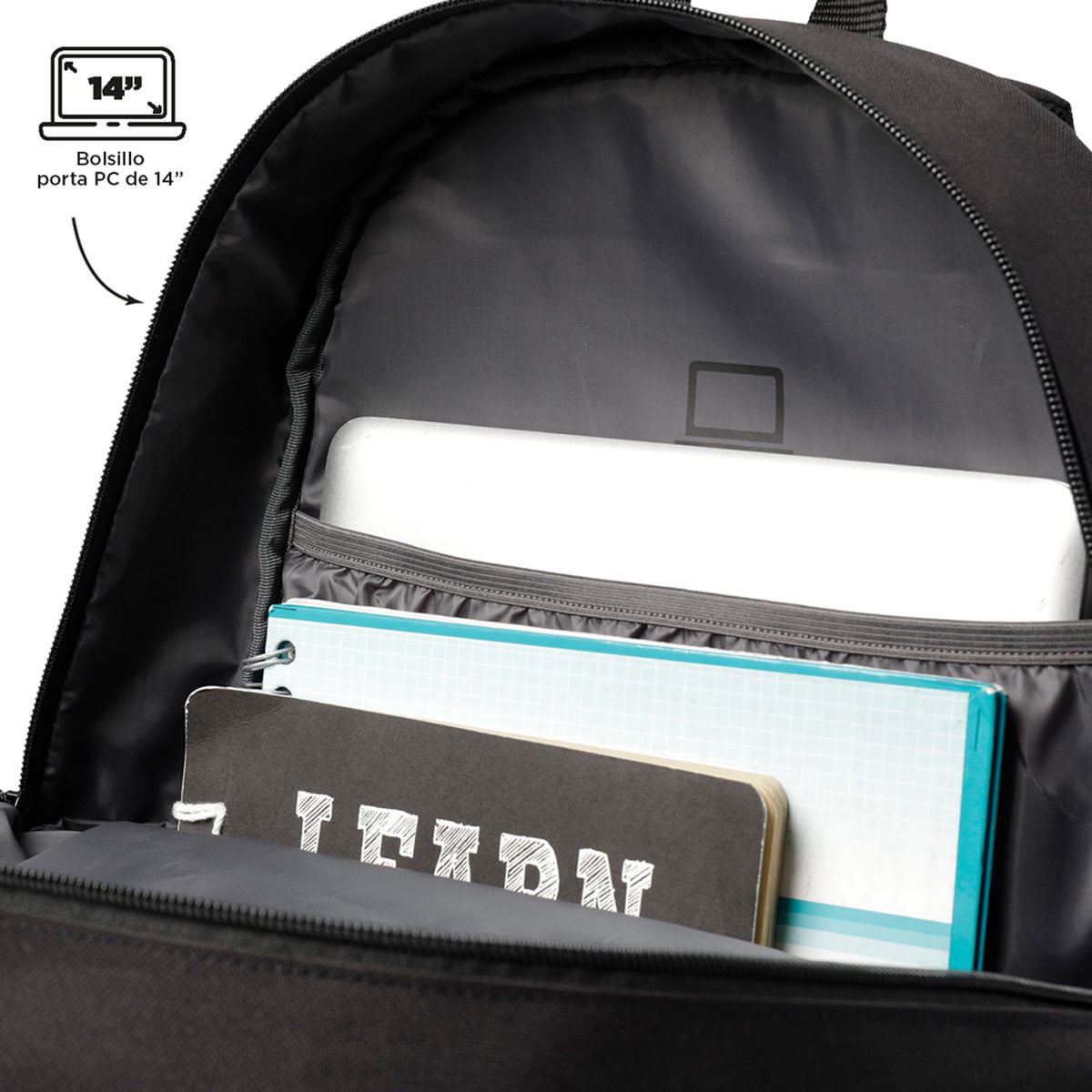 Backpack Negra Tocax Totto image number null