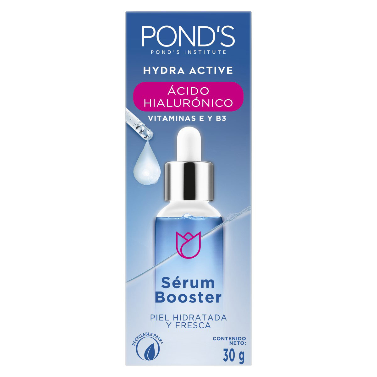 S&eacute;rum Booster &Aacute;cido Hialur&oacute;nico 30 g Pond's image number null