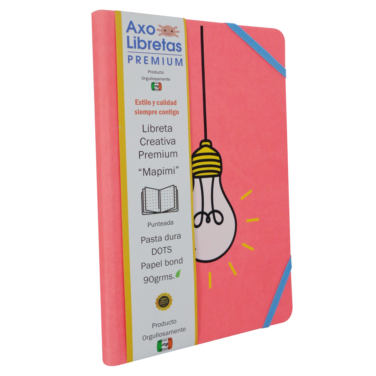 Libreta Mapim&iacute; Dots Hoja Puntos Pasta Dura Rosa image number null