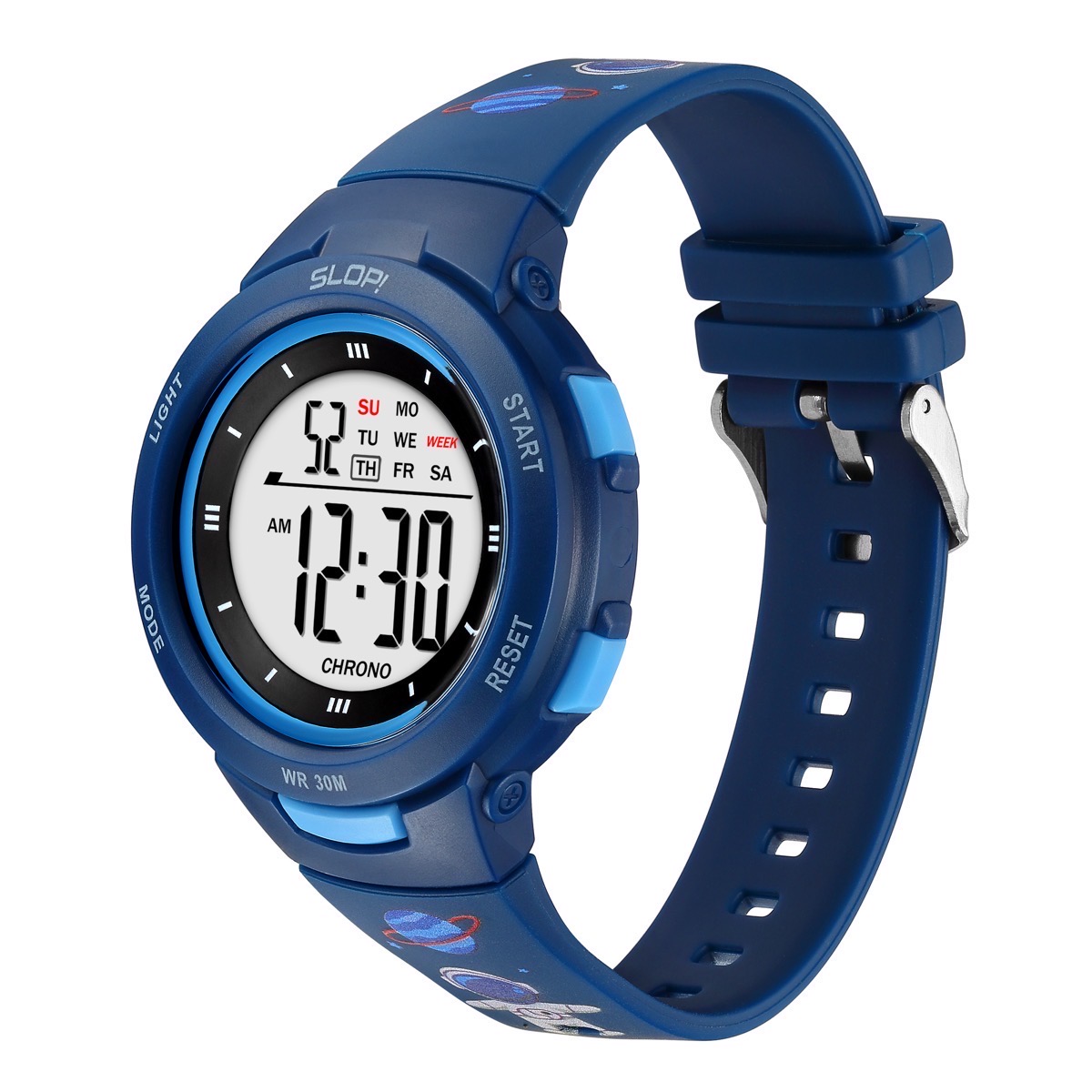 Reloj de Pulso  Slop Digital Print Azul para Niño image number null