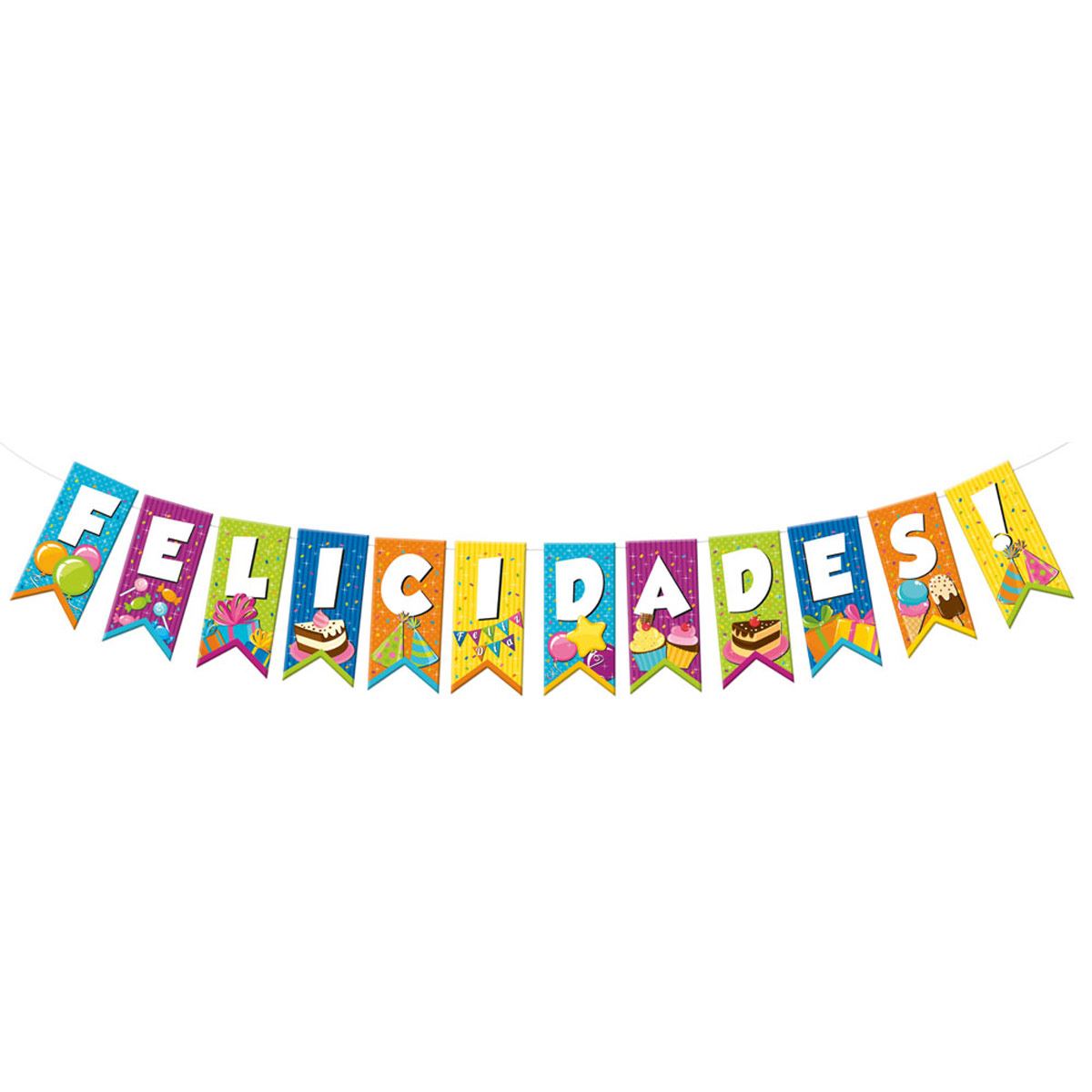 Letrero bander&iacute;n felicidades image number null