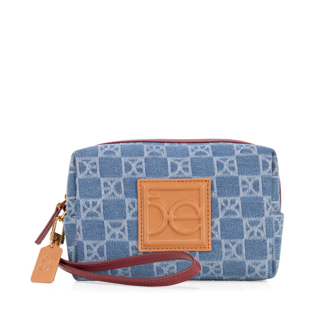 Cosmetiquera Cierre Sencillo Cloe Azul para Mujer image number null