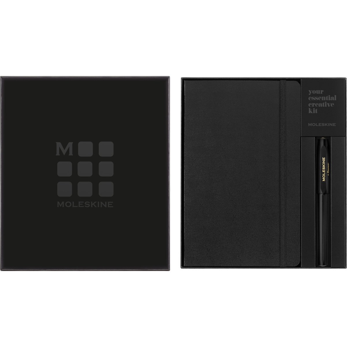 Box Set Kwk y Libreta Grande Negra Hoja Rayada image number null