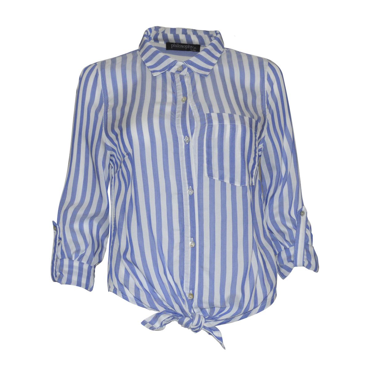 Blusa estampada con bolsillos para mujer Philosophy talla Grande image number null