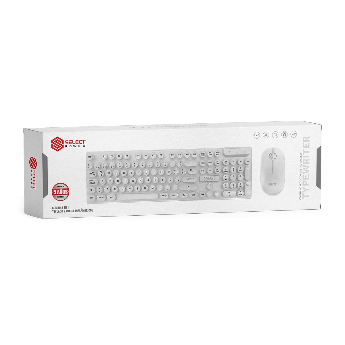 Teclado + Mouse Inal Blanco Spwr image number null
