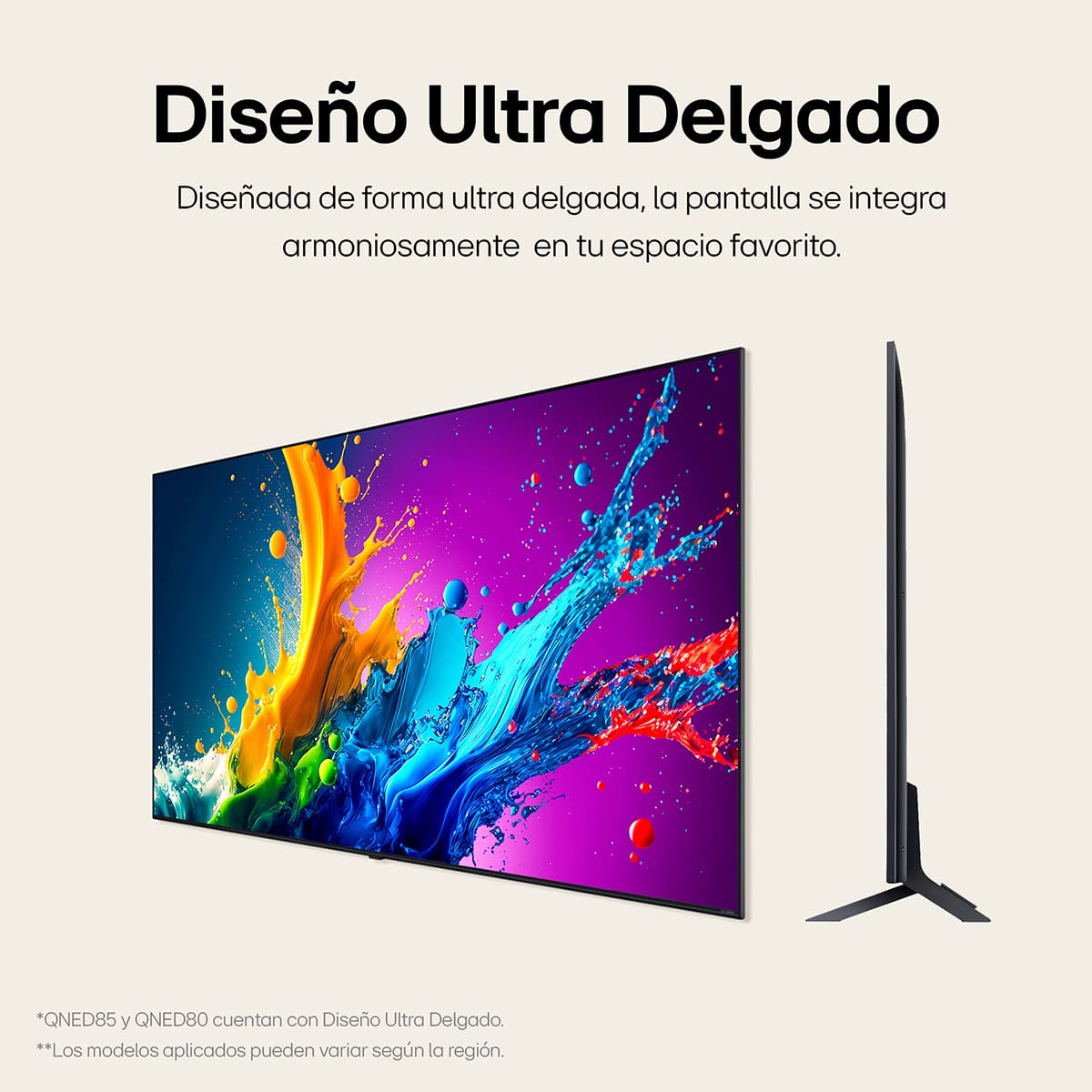 Pantalla LG de 55 Pulgadas 4K ThinQ 55QNED80TSA image number null