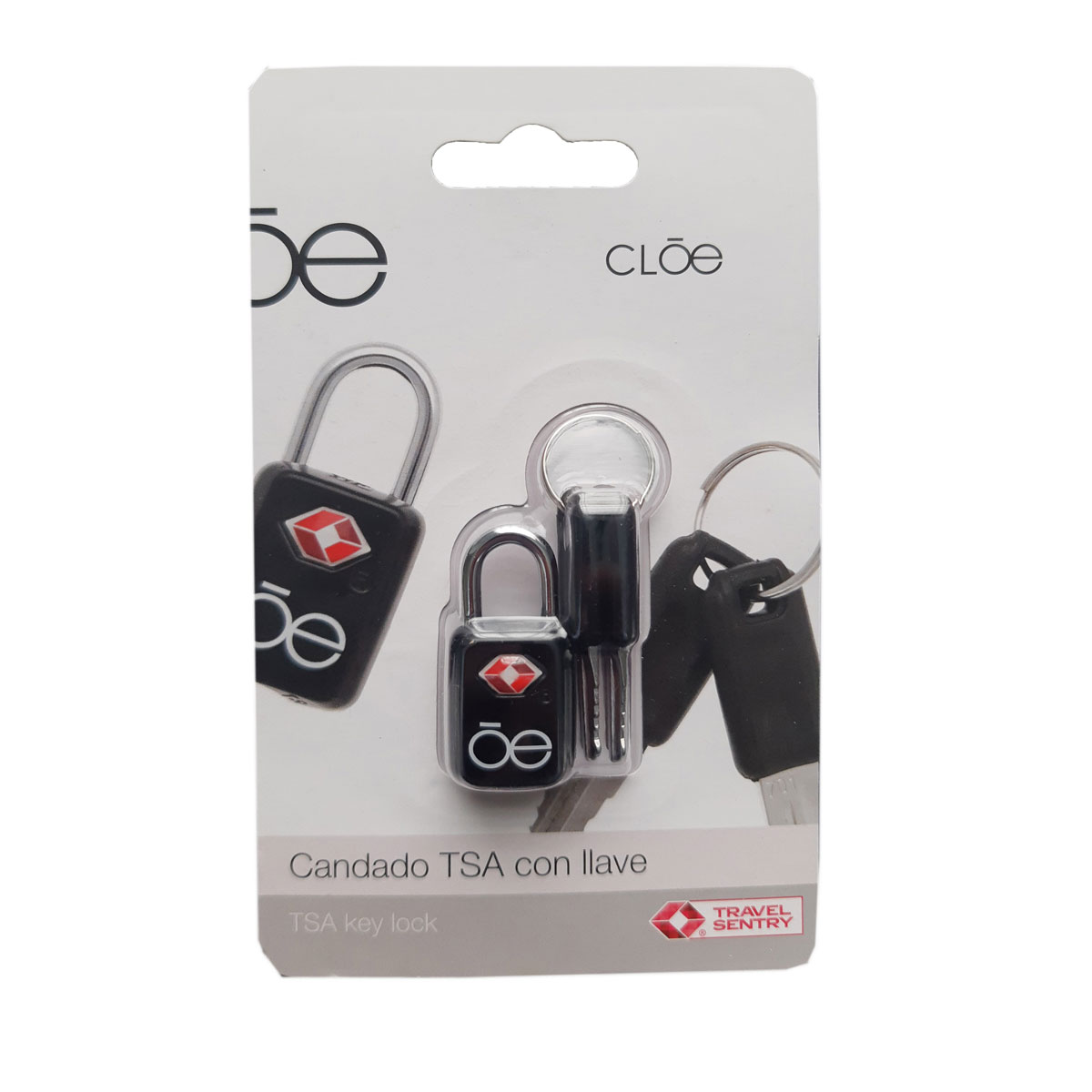 Candado TSA con llave Cloe image number null
