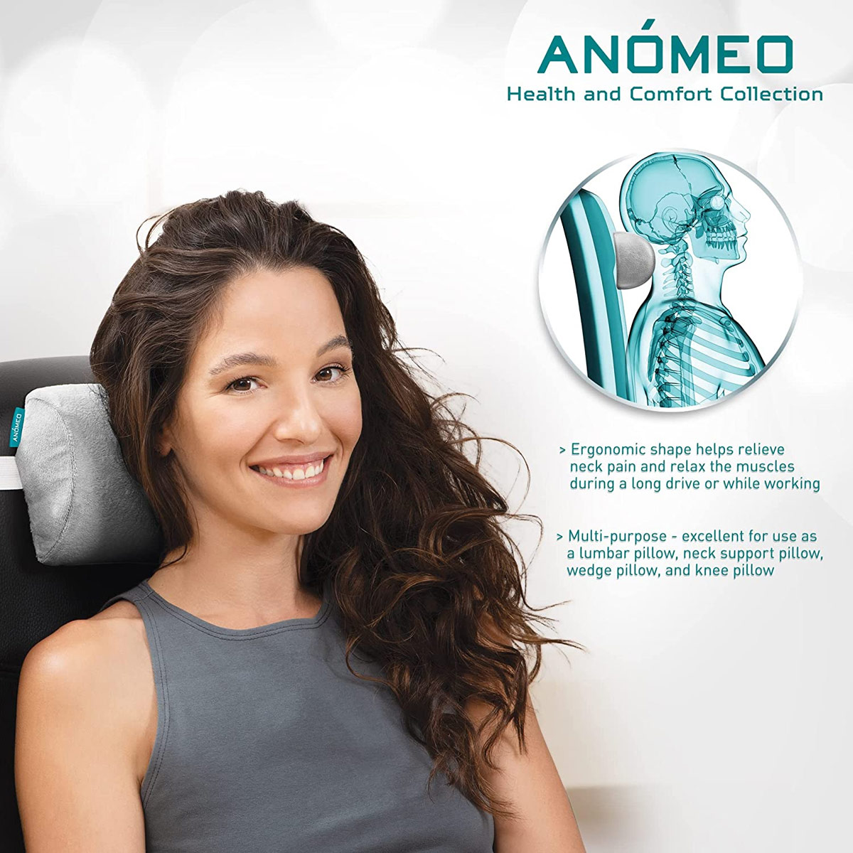 Almohada con Soporte para Cuello Cilindro Anomeo image number null