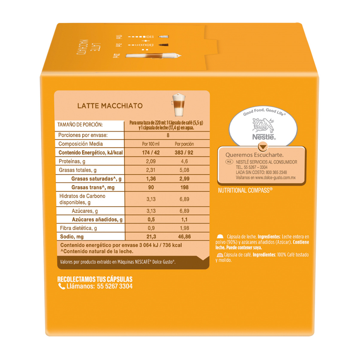 Cápsulas latte macchiato NESCAFE DOLCE GUSTO 16pz e-3 image number null