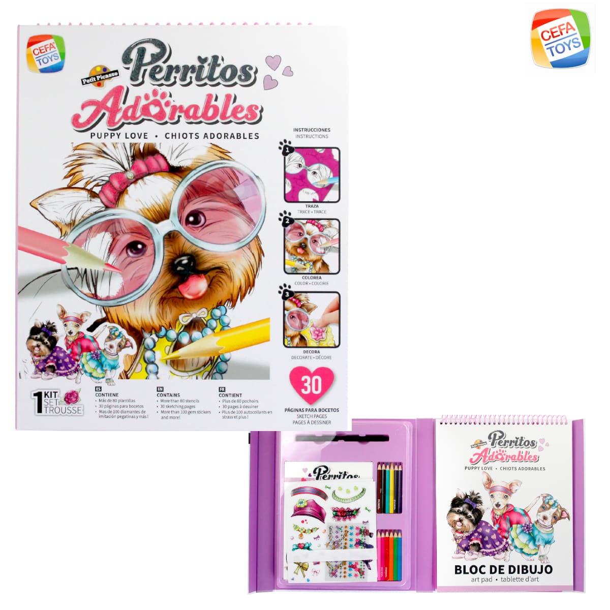 Set de Arte Perritos Adorables Petit Picasso Cefa Toys image number null