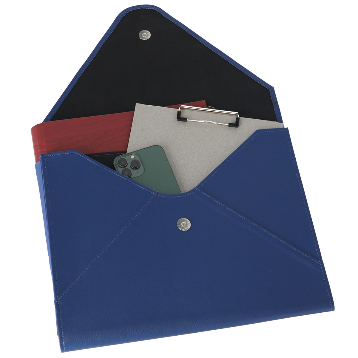 Portafolio Tama&ntilde;o Oficio Flexible Azul Kyma image number null