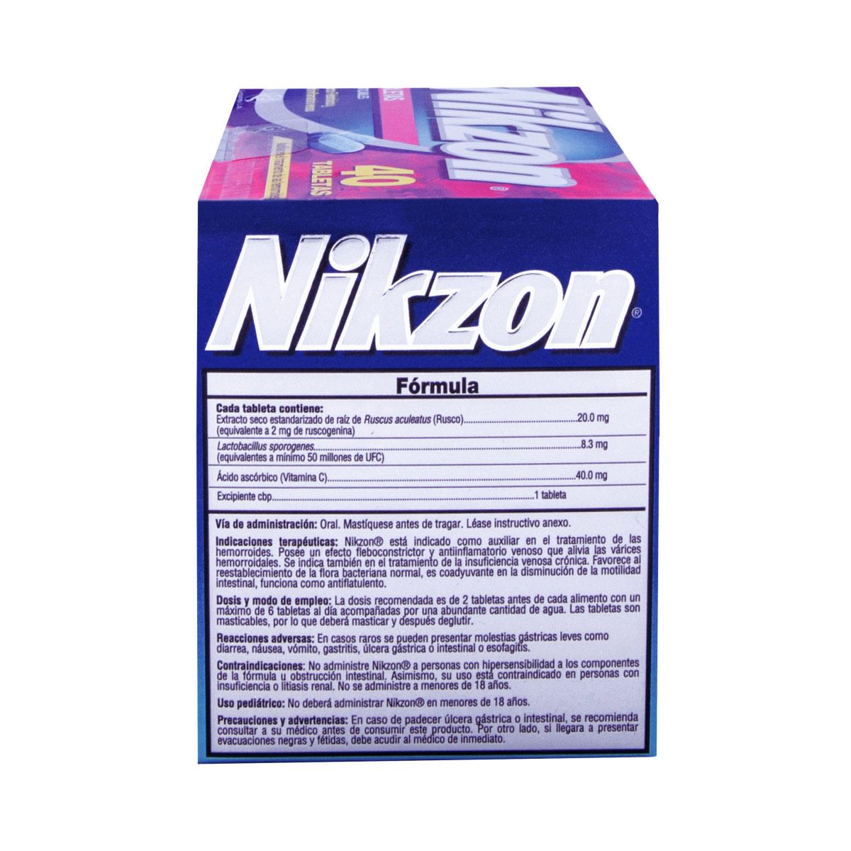 Nikzon 40 tabletas E/10 image number null