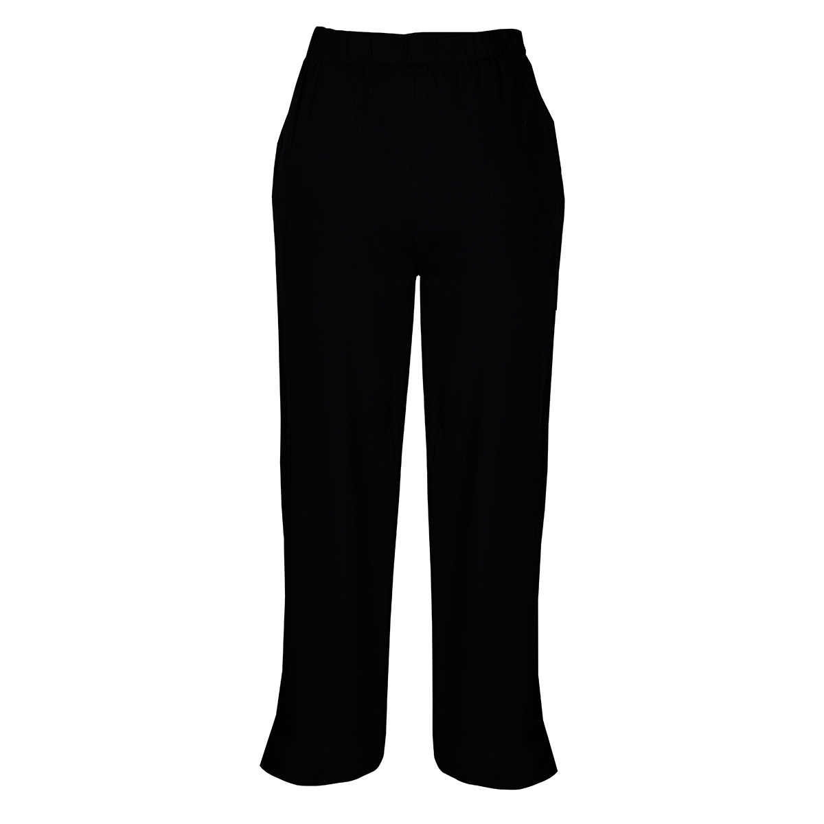 Pantal&oacute;n Ancho Liso Philosophy Color Negro Talla Mediana para Mujer image number null