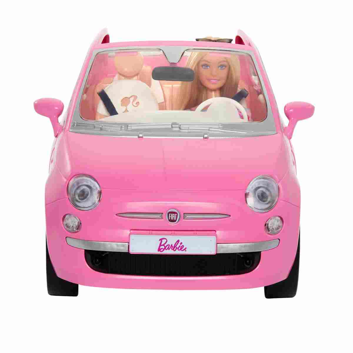 Barbie Veh&iacute;culo Fiat Rosa  y Mu&ntilde;eca image number null